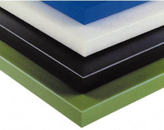 Made in USA - 2" Thick x 24" Wide x 4' Long, Polyethylene (UHMW) Sheet - White - Eagle Tool & Supply