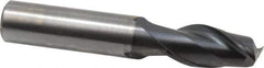 OSG - 1/2", 1" LOC, 1/2" Shank Diam, 3" OAL, 2 Flute, Solid Carbide Square End Mill - Single End, TiAlN Finish, Spiral Flute, 35° Helix, Centercutting, Right Hand Cut, Right Hand Flute, Series HP421 - Eagle Tool & Supply