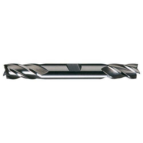‎7/8″ × 7/8″ × 1-7/8″ × 6-1/8″ RHS / RHC HSS HSS Double End 4-Flute Center Cutting Finishing End Mill - Bright