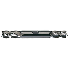 ‎1/4″ × 3/8″ × 5/8″ × 3-3/8″ RHS / RHC HSS HSS Double End 4-Flute Center Cutting Finishing End Mill - Bright