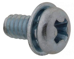 Value Collection - #2-56 UNC, 3/16" Length Under Head Phillips Drive Machine Screw - Pan Head, Grade J82 Steel, Zinc-Plated Finish, Internal Tooth - Eagle Tool & Supply