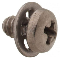 Value Collection - #4-40 UNC, 3/16" Length Under Head Phillips Drive Machine Screw - Pan Head, Grade 18-8 Stainless Steel, Internal Tooth - Eagle Tool & Supply
