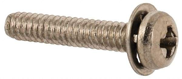 Value Collection - #4-40 UNC, 5/8" Length Under Head Phillips Drive Machine Screw - Pan Head, Grade 410 & 18-8 Stainless Steel, Internal Tooth - Eagle Tool & Supply