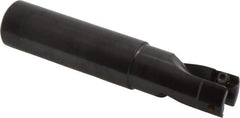 Kennametal - 1" Cut Diam, 0.404" Max Depth of Cut, 1" Shank Diam, 5" OAL, Indexable Square Shoulder End Mill - LFEW 252... Inserts, Cylindrical Shank, 0° Lead Angle - Eagle Tool & Supply