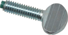 Made in USA - 5/16-18 Oval Dog Point Tip Grade 2 Steel Thumb Screw - 0.67" Head Height, Zinc-Plated Finish - Eagle Tool & Supply