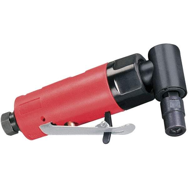 Dynabrade - 1/4" Collet, Angle Handle, Air Angle Die Grinder - 20,000 RPM, Rear Exhaust, 19 CFM, 0.2 hp, 90 psi, 1/4 NPT Inlet - Eagle Tool & Supply