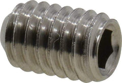 Value Collection - M4x0.70 Metric Coarse, 6mm OAL, Cup Point Set Screw - Grade 18-8 & Austenitic A2 Stainless Steel, 2mm Key - Eagle Tool & Supply