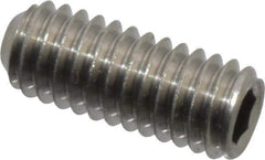 Value Collection - M4x0.70 Metric Coarse, 10mm OAL, Cup Point Set Screw - Grade 18-8 & Austenitic A2 Stainless Steel, 2mm Key - Eagle Tool & Supply