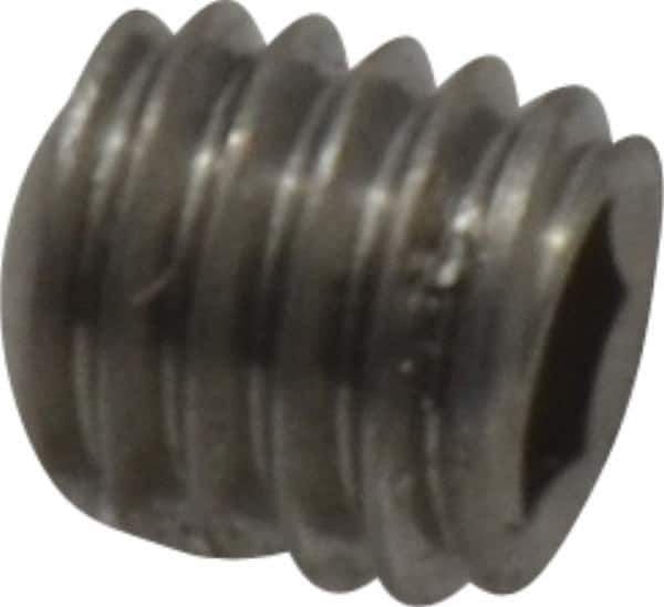 Value Collection - M5x0.80 Metric Coarse, 5mm OAL, Cup Point Set Screw - Grade 18-8 & Austenitic A2 Stainless Steel, 2.5mm Key - Eagle Tool & Supply