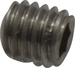 Value Collection - M5x0.80 Metric Coarse, 5mm OAL, Cup Point Set Screw - Grade 18-8 & Austenitic A2 Stainless Steel, 2.5mm Key - Eagle Tool & Supply