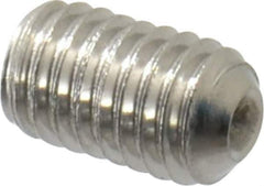 Value Collection - M5x0.80 Metric Coarse, 8mm OAL, Cup Point Set Screw - Grade 18-8 & Austenitic A2 Stainless Steel, 2.5mm Key - Eagle Tool & Supply
