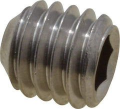 Value Collection - M6x1.00 Metric Coarse, 6mm OAL, Cup Point Set Screw - Grade 18-8 & Austenitic A2 Stainless Steel, 3mm Key - Eagle Tool & Supply