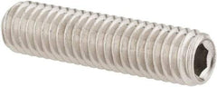 Value Collection - M6x1.00 Metric Coarse, 25mm OAL, Cup Point Set Screw - Grade 18-8 & Austenitic A2 Stainless Steel, 3mm Key - Eagle Tool & Supply