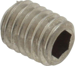 Value Collection - M8x1.25 Metric Coarse, 10mm OAL, Cup Point Set Screw - Grade 18-8 & Austenitic A2 Stainless Steel, 4mm Key - Eagle Tool & Supply