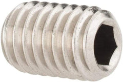Value Collection - M8x1.25 Metric Coarse, 12mm OAL, Cup Point Set Screw - Grade 18-8 & Austenitic A2 Stainless Steel, 4mm Key - Eagle Tool & Supply