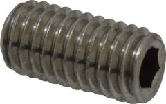 Value Collection - M8x1.25 Metric Coarse, 16mm OAL, Cup Point Set Screw - Grade 18-8 & Austenitic A2 Stainless Steel, 4mm Key - Eagle Tool & Supply