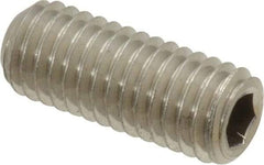 Value Collection - M8x1.25 Metric Coarse, 20mm OAL, Cup Point Set Screw - Grade 18-8 & Austenitic A2 Stainless Steel, 4mm Key - Eagle Tool & Supply