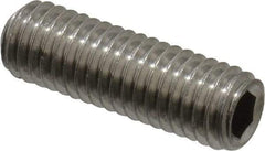 Value Collection - M8x1.25 Metric Coarse, 25mm OAL, Cup Point Set Screw - Grade 18-8 & Austenitic A2 Stainless Steel, 4mm Key - Eagle Tool & Supply