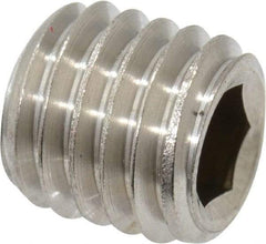 Value Collection - M10x1.50 Metric Coarse, 10mm OAL, Cup Point Set Screw - Grade 18-8 & Austenitic A2 Stainless Steel, 5mm Key - Eagle Tool & Supply