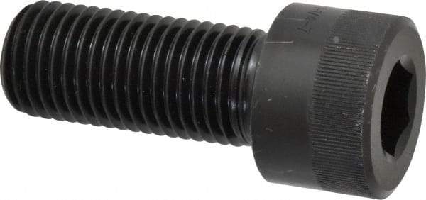 Holo-Krome - 2 - 4-1/2 UNC Hex Socket Drive, Socket Cap Screw - Alloy Steel, Black Oxide Finish, Fully Threaded, 7" Length Under Head - Eagle Tool & Supply
