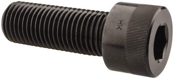 Holo-Krome - 1-1/4 - 7 UNC Hex Socket Drive, Socket Cap Screw - Alloy Steel, Black Oxide Finish, Fully Threaded, 3-1/2" Length Under Head - Eagle Tool & Supply