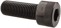 Holo-Krome - 1-1/4 - 7 UNC Hex Socket Drive, Socket Cap Screw - Alloy Steel, Black Oxide Finish, Fully Threaded, 3-1/2" Length Under Head - Eagle Tool & Supply