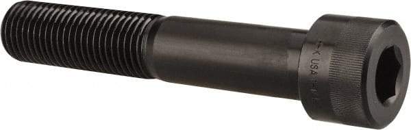 Holo-Krome - 1-1/4 - 7 UNC Hex Socket Drive, Socket Cap Screw - Alloy Steel, Black Oxide Finish, Partially Threaded, 7" Length Under Head - Eagle Tool & Supply