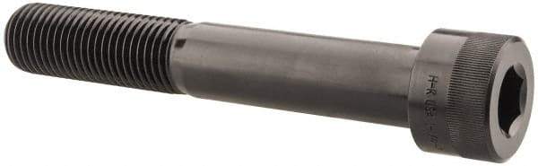 Holo-Krome - 1-1/4 - 7 UNC Hex Socket Drive, Socket Cap Screw - Alloy Steel, Black Oxide Finish, Partially Threaded, 8" Length Under Head - Eagle Tool & Supply