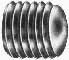 Value Collection - #5-40 UNC, 1/8" OAL, Oval Point Set Screw - Grade 8 Alloy Steel, 1/16" Key - Eagle Tool & Supply
