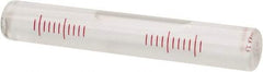 SPI - 3-3/4 Inch Long x 19/32 Inch Wide, Level Replacement Vial - Clear, Use With Block Levels - Eagle Tool & Supply