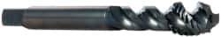 OSG - M14x2.00 Metric Coarse 3 Flute 6H Modified Bottoming Spiral Flute Tap - Vanadium High Speed Steel, Oxide Finish, 110mm OAL, Right Hand Flute, Right Hand Thread - Eagle Tool & Supply