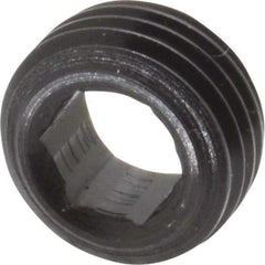 Holo-Krome - 1/2-20 UNF, 1/4" OAL, Socket Jam Screw - 1/4" Hex Key, Alloy Steel, Uncoated - Eagle Tool & Supply