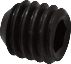 Holo-Krome - 7/16-14 UNC, 7/16" OAL, Cup Point Set Screw - Grade 8 Alloy Steel, 7/32" Key - Eagle Tool & Supply