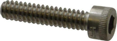 Holo-Krome - #10-24 UNC Hex Socket Drive, Socket Cap Screw - Grade 18-8 Stainless Steel, Uncoated, Fully Threaded, 7/8" Length Under Head - Eagle Tool & Supply