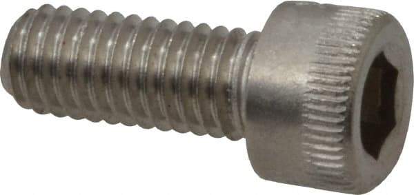 Holo-Krome - #10-32 UNF Hex Socket Drive, Socket Cap Screw - Grade 18-8 Stainless Steel, Uncoated, Fully Threaded, 1/2" Length Under Head - Eagle Tool & Supply