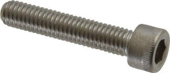 Holo-Krome - #10-32 UNF Hex Socket Drive, Socket Cap Screw - Grade 18-8 Stainless Steel, Uncoated, Fully Threaded, 1" Length Under Head - Eagle Tool & Supply