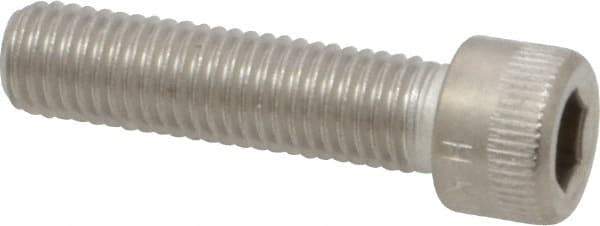 Holo-Krome - 1/4-28 UNF Hex Socket Drive, Socket Cap Screw - Grade 18-8 Stainless Steel, Uncoated, Fully Threaded, 1" Length Under Head - Eagle Tool & Supply
