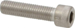 Holo-Krome - 1/4-28 UNF Hex Socket Drive, Socket Cap Screw - Grade 18-8 Stainless Steel, Uncoated, Fully Threaded, 1" Length Under Head - Eagle Tool & Supply