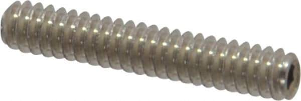 Value Collection - #4-40 UNC, 5/8" OAL, Cup Point Set Screw - Grade 18-8 Stainless Steel, 0.05" Key - Eagle Tool & Supply
