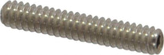 Value Collection - #4-40 UNC, 5/8" OAL, Cup Point Set Screw - Grade 18-8 Stainless Steel, 0.05" Key - Eagle Tool & Supply