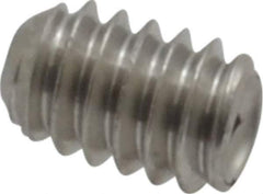 Value Collection - #5-40 UNC, 3/16" OAL, Cup Point Set Screw - Grade 18-8 Stainless Steel, 1/16" Key - Eagle Tool & Supply