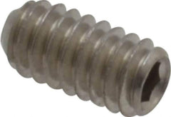 Value Collection - #5-40 UNC, 1/4" OAL, Cup Point Set Screw - Grade 18-8 Stainless Steel, 1/16" Key - Eagle Tool & Supply