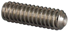 Value Collection - #5-40 UNC, 3/8" OAL, Cup Point Set Screw - Grade 18-8 Stainless Steel, 1/16" Key - Eagle Tool & Supply