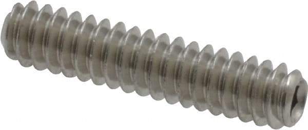 Value Collection - #6-32 UNC, 5/8" OAL, Cup Point Set Screw - Grade 18-8 Stainless Steel, 1/16" Key - Eagle Tool & Supply