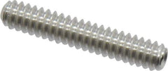 Value Collection - #6-32 UNC, 3/4" OAL, Cup Point Set Screw - Grade 18-8 Stainless Steel, 1/16" Key - Eagle Tool & Supply