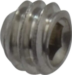 Value Collection - #8-32 UNC, 1/8" OAL, Cup Point Set Screw - Grade 18-8 Stainless Steel, 5/64" Key - Eagle Tool & Supply