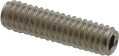 Value Collection - #8-32 UNC, 5/8" OAL, Cup Point Set Screw - Grade 18-8 Stainless Steel, 5/64" Key - Eagle Tool & Supply