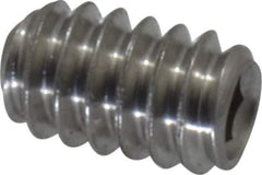 Value Collection - #10-24 UNC, 5/16" OAL, Cup Point Set Screw - Grade 18-8 Stainless Steel, 3/32" Key - Eagle Tool & Supply