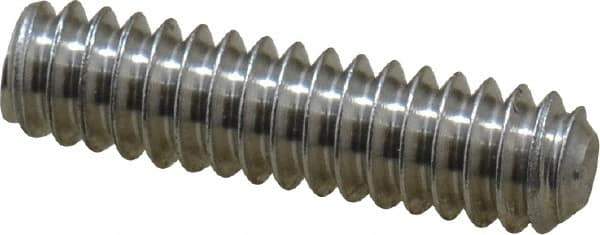 Value Collection - #10-24 UNC, 3/4" OAL, Cup Point Set Screw - Grade 18-8 Stainless Steel, 3/32" Key - Eagle Tool & Supply