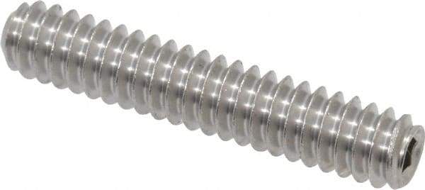 Value Collection - #10-24 UNC, 1" OAL, Cup Point Set Screw - Grade 18-8 Stainless Steel, 3/32" Key - Eagle Tool & Supply